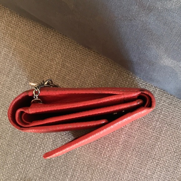 MCM Trifold Orange Wallet - Picture 11 of 12